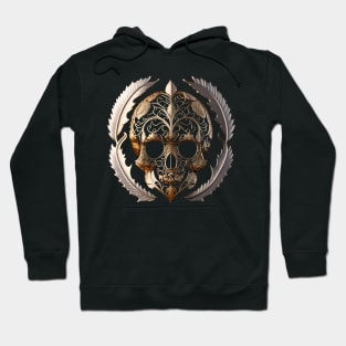 Just a Golden Scull Ornament Hoodie